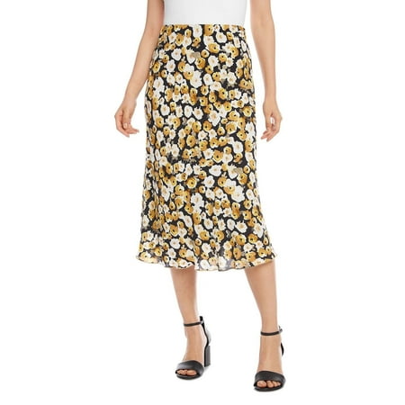 Karen Kane Watercolor Floral Print Midi Skirt Small NO TAGS B4HP $139