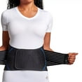thumbnail image 2 of TOMMIE COPPER ADJUSTABLE COMPRESSION BACK BRACE Unisex Size 2XL/3XL BLACK/ BLUE, 2 of 7