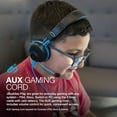 thumbnail image 4 of JLab Audio JBuddies Play Gaming Wireless Kids Headset | Blue | 22+ Hour Bluetooth 5 Playtime 60ms Super-Low Latency for Mobile Gameplay | Retractable Boom Mic | AUX Cord Compatible w/ Gaming Consoles, 4 of 5