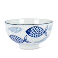 thumbnail image 1 of Unbranded Bol à Riz en Porcelaine Motif Poisson Peint Bleu, 1 of 3