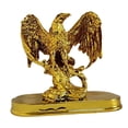 thumbnail image 3 of Figura de águila Colección decorativa Estatua de pájaro Estatua de resina Escultura animal dorado, 3 of 6