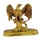 thumbnail image 3 of Figura de águila coleccionable, artesanía, obra de arte, decoración del hogar para mesa de fiesta. dorado, 3 of 6