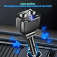 thumbnail image 4 of USB C Car Charger Adapter with Type-C Cable, Fast Charge Cigarette Lighter Splitter 2-Socket, Dual Car Cigarette Lighter Adapter with LED Voltmeter, 12V/24V Splitter for Car GPS Dash Cam Phone, 4 of 6
