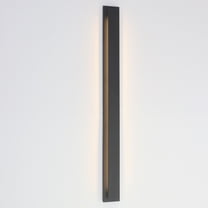 50 in. Long Black Metal Outdoor Wall Sconces,Dimmable LED Porch Lights