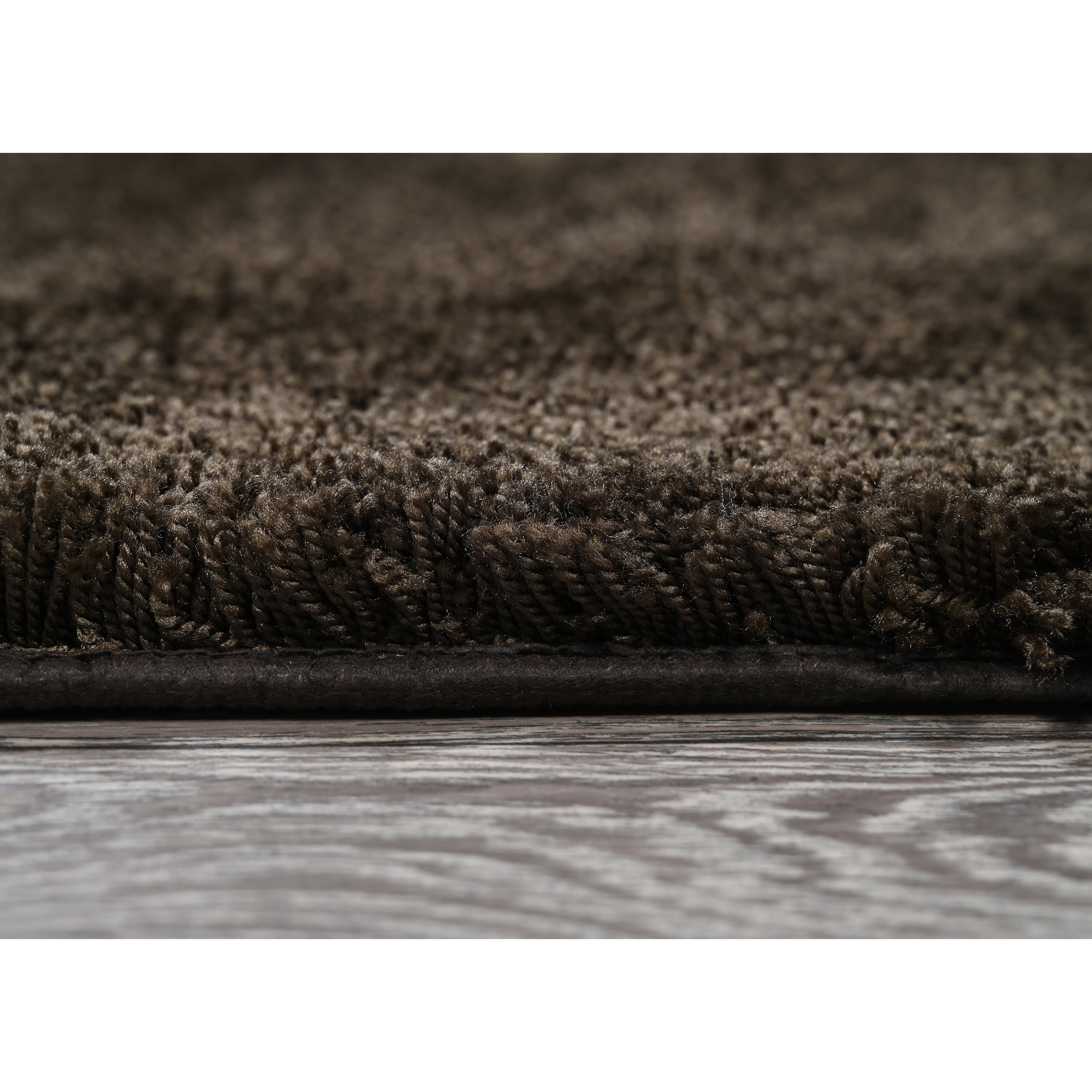 Garland Rug Finest Luxury Washable Bath Set, 5 Piece Set (2 Bath Rugs, Contour, Lid, & Runner) Chocolate