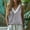Gray, variant on Babysbule Women's Sleeveless V Neck Lace Trim Tank Top Casual Loose Fit Cotton-Like Blouse for Daily Wear Vacation Work Beach