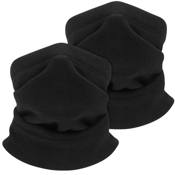 2 Pcs Winter UltraSoft Neck Gaiter for Men Women, Half Face Mask Non