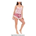 thumbnail image 2 of Pijama Ilusión para Dama, Set de Camiseta y Short con Diseño Estampado Multicolor Talla M, 2 Piezas, 2 of 4