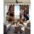 thumbnail image 4 of Farm Cows Blackout Curtains 90 Inches Long, Farmhouse Barn Funny Animals Butterfly Thermal Insulated Black Out Curtains, Darkening Window Curtain Drapes for Bedroom Living Room 52"x90" 2 Panels, 4 of 9