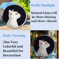 thumbnail image 4 of White Cat Stained Glass Suncatcher Colored Handmade Window Hangings Glass Suncatcher Crafts Kits for Indoor Garden Christmas Decor and Memorial 16x16cm(1), 4 of 7