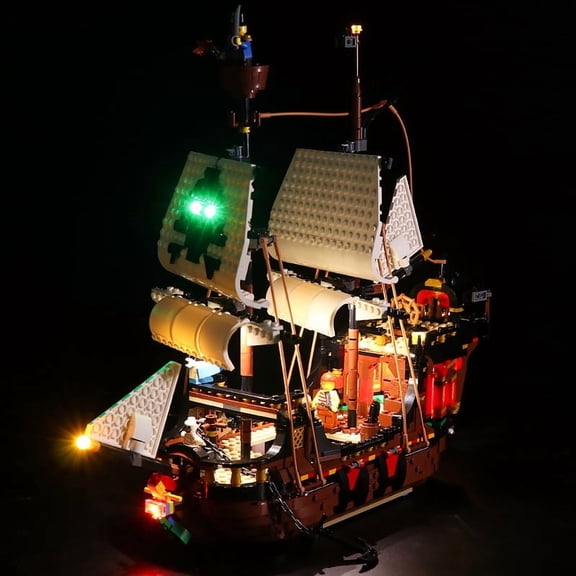 ‌LED Light Compatible with Legos 31109 Building Set, LED Light Kit for Legos 31109 Three-in-one Pirate ship Building Toy, Decoration Lights, No Building Model Kit