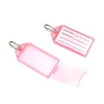 thumbnail image 1 of Porte-clés Étiquette Nom Sac à Main Porte-Clés avec Couvercle Porte-Cartes Portable Étiquette de Classification Visible Sac à Main Valise Rouge, 1 of 9