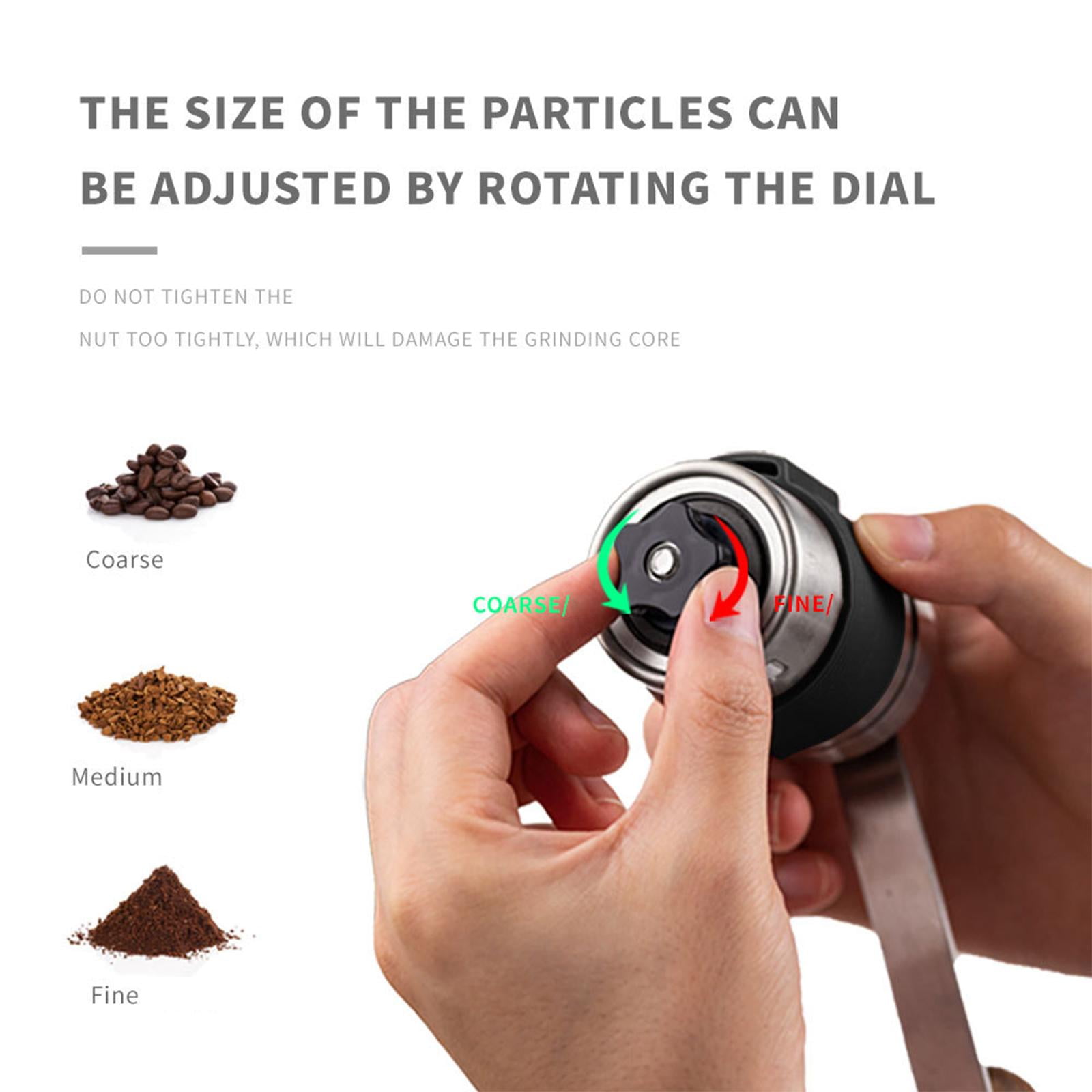 Nishiyuenyi Manual Burr Coffee Grinder Spice/Nuts Grinding Mill for Travel Restaurant Office