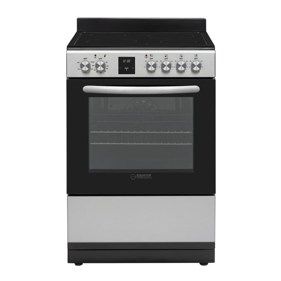 Equator 24" Electric Cooking Range 4 Ceramic Burner CONVECTION OVEN AIR FRYER SS
