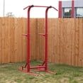 thumbnail image 3 of Titan Fitness Outdoor Power Tower, Red, 4-Stations-In-1, Pull-Up, Dip, Knee Raise, Push-Up Stations, 3 of 6