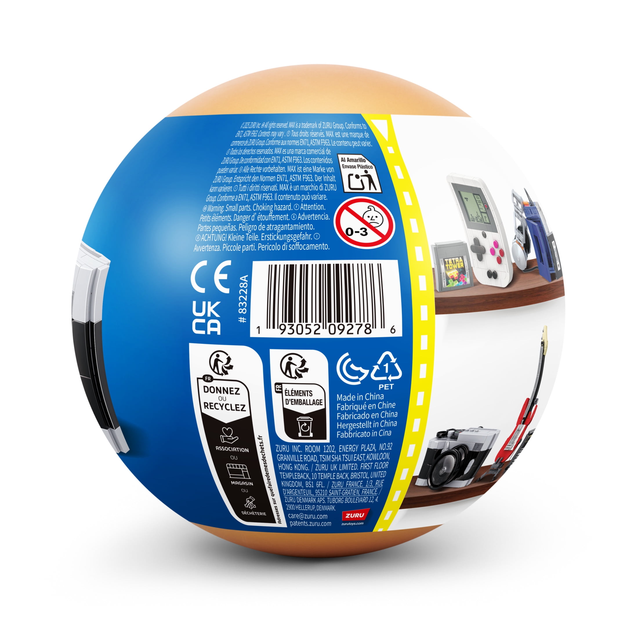 MAX Build More Premium Retro Series 2 (Camera) by ZURU – Novelty Unboxing Toy & Building Brick Collectible Minis with up to 188 Pieces, Retro Designs to Build & Display, Ages 8+, Kids, Teens & Adults.