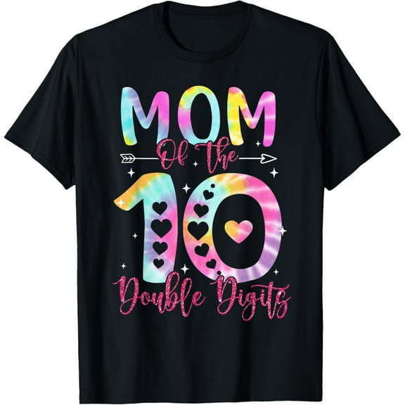 Mom of The Birthday Girl Double Digits 10th Birthday T-Shirt