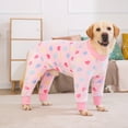 thumbnail image 6 of Harikaji Large Dog Sweater Coat, Large Dog Recovery Suit, Anti-Shedding Dog Pajamas Pjs, After Surgery Dog Onesie for Medium Large Dog Pink Heart 32#, 6 of 7