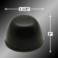 thumbnail image 4 of Renovator's Supply Black Toilet Bolt Covers 1" H x 1-1/2" Dia. Rustproof Aluminum Pack of 2, 4 of 4