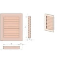 thumbnail image 4 of Copper Louvered Gable End Vent Vent Size: 12" W x 24" H, Mount Type: Stucco, 4 of 4