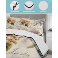 thumbnail image 4 of Spring Hydrangea Floral King Size Down Alternative Comforter, Lightweight Comforter Quilt Bedding Set with Pillow Shams Vintage Botanical Flowers All Seasons Bed Comforter Duvet Insert 96"x106", 4 of 7