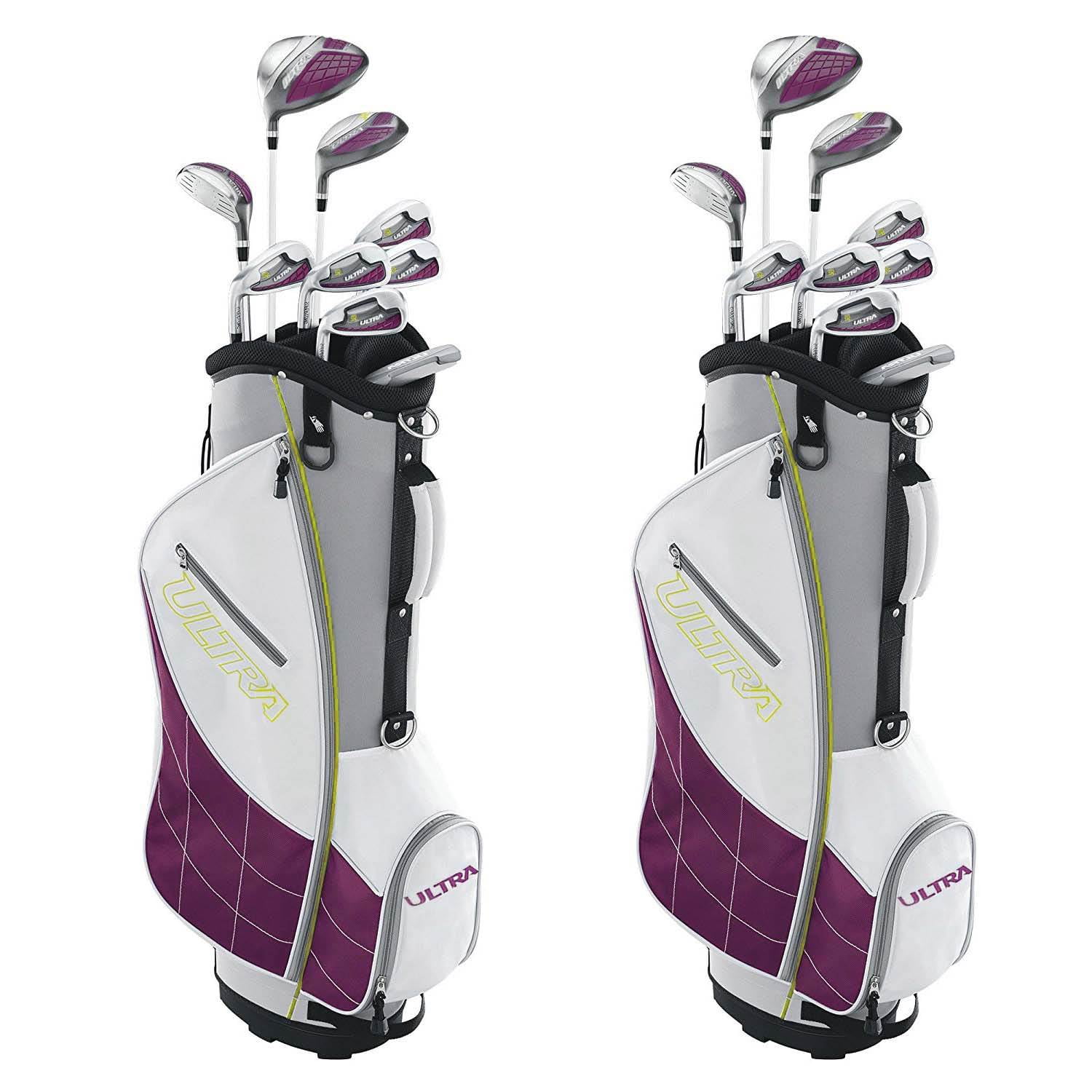 Wilson Ultra Womens Left Handed Super Long Golf Club Set with Cart Bag (2 Pack) Walmart Canada