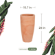 thumbnail image 5 of Ecobo Maceta de 71,1 cm de Alto | Ecológica, Duradera y Ligera | Para Uso Interior y Exterior, Resistente a la Intemperie, Diseño Contemporáneo de Artesanos Brasileños - Terracota, 5 of 5