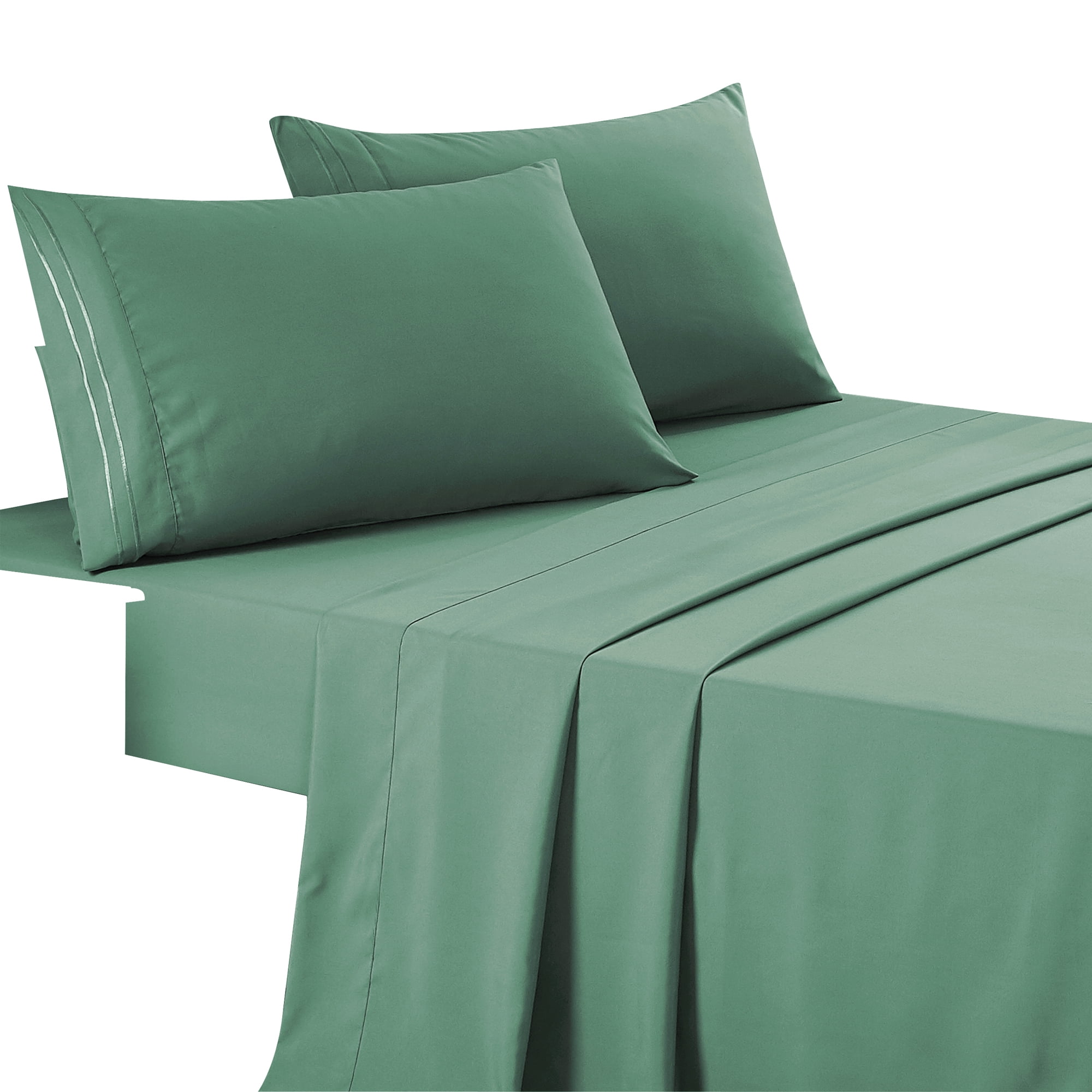 4-Piece Set Bed Sheets, Bedding with Fitted Sheet, Flat Sheet & Pillowcases