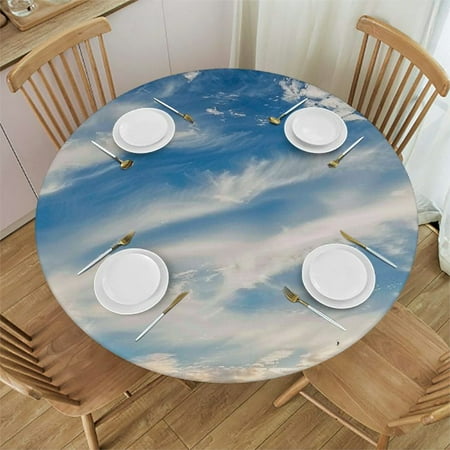 

Facannap Kite Flying in the Sky at Sunset or Sunrise Round Tablecloth Full Width Single-Sided Printing 100% Polyester Fiber 54-58