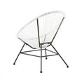 thumbnail image 4 of Linon Tallie Outdoor Metal Single Chair in White, 4 of 12