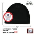 thumbnail image 4 of Blueberry Uniforms Black Fleece Beanie Hat - Ultra Soft, Warm and Lightweight Skully Watch Cap Beanie for Men and Women&nbsp;, 4 of 4