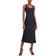 thumbnail image 1 of Anne Klein Womens Solid Bias Cut Midi Dress, black, 8, 1 of 1