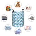 thumbnail image 4 of Balery Golf Balls 1 Cesta de ropa redonda con asas, impermeable, independiente, para ropa, juguetes, dormitorio y familia-Small, 4 of 6