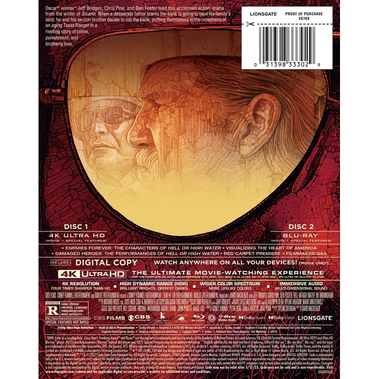 Hell Or High Water (4K + Blu-ray + Digital Copy) Steelbook
