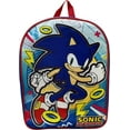 thumbnail image 2 of Sonic the Hedgehog Licensed 15 Inch School Bag Backpack #A28153, 2 of 4