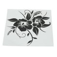 thumbnail image 1 of Car Decal, Weather Resistant Flower Sticker Delicate  For Truck For Motorcycle Black, 1 of 8