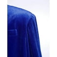 thumbnail image 6 of Miutii Kids Boys Velvet Gentleman Blazer One Button Dressy Suit Jacket Causal Party Formal Tuxedo Royal Blue 6, 6 of 9
