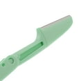 thumbnail image 3 of 1 Pc Portable Folding Eyebrow Trimmer for Bathroom Travel Hotel Toilet Green ABS Stainless Steel, 3 of 4