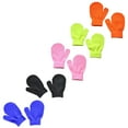 thumbnail image 2 of SUXIAN Mittens for Toddlers 5 Pairs Solid Color Knit Warm Winter Gloves for Boys and Girls Baby Care Kids Gloves C One Size, 2 of 2