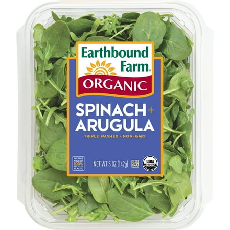Earthbound Farm Organic Half & Half Baby Spinach/Baby Arugula, 5 oz