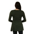 thumbnail image 2 of 24/7 Maternity Plus Women's Long-sleeve Scoop Neck Tunic Top, 2 of 4