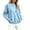 Light Blue, variant on yillto Womens Fleece Sweatshirts Fuzzy Sherpa Long Sleeve Warm Soft Tops Crewneck Pullover Clothes