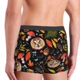 thumbnail image 5 of Daiia Owl And Leaves Men's Underwear Boxer Briefs, Cotton Stretch Moisture-Wicking Underwear-X-Large, 5 of 9