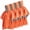 Orange, variant on 4 Pack Emergency Rain Poncho Thermal Blanket Poncho Weather Proof Outdoor Survival Camping Gear - Army Green Compact Packable Lightweight Design