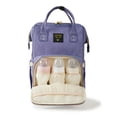 thumbnail image 2 of Sunveno Embroidered Backpack Diaper Bag Travel Backpack, Purple Deer, 2 of 6