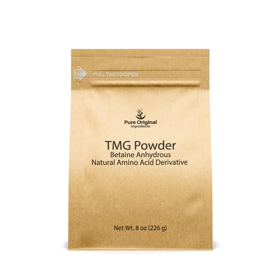 PURE ORIGINAL INGREDIENTS Trimethylglycine, TMG Powder, Vegan, Gluten Free 8 Ounce