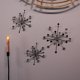 thumbnail image 2 of Zeckos Mid-Century Modern Style Black and Silver Metal Jeweled Atomic Starburst Juego de 3 para colgar en la pared Zeckos DW72185, 2 of 4