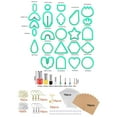 thumbnail image 4 of Abbracc 142 Pieces Cutter for Clay Earrings 30 Jump Rings Clay Earring Cutter 30 Green 142pcs, 4 of 5