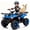 Blue, variant on 24V Ride on Car, Kids ATV Quad with Bluetooth Music w/Storage Racs, Anti-Slip Tires, 160W Motors, Crash Bars, Power Display, LED Lights & Bluetooth, 24 Volt Ride on Toys for Toddlers Ages 3+, Pink