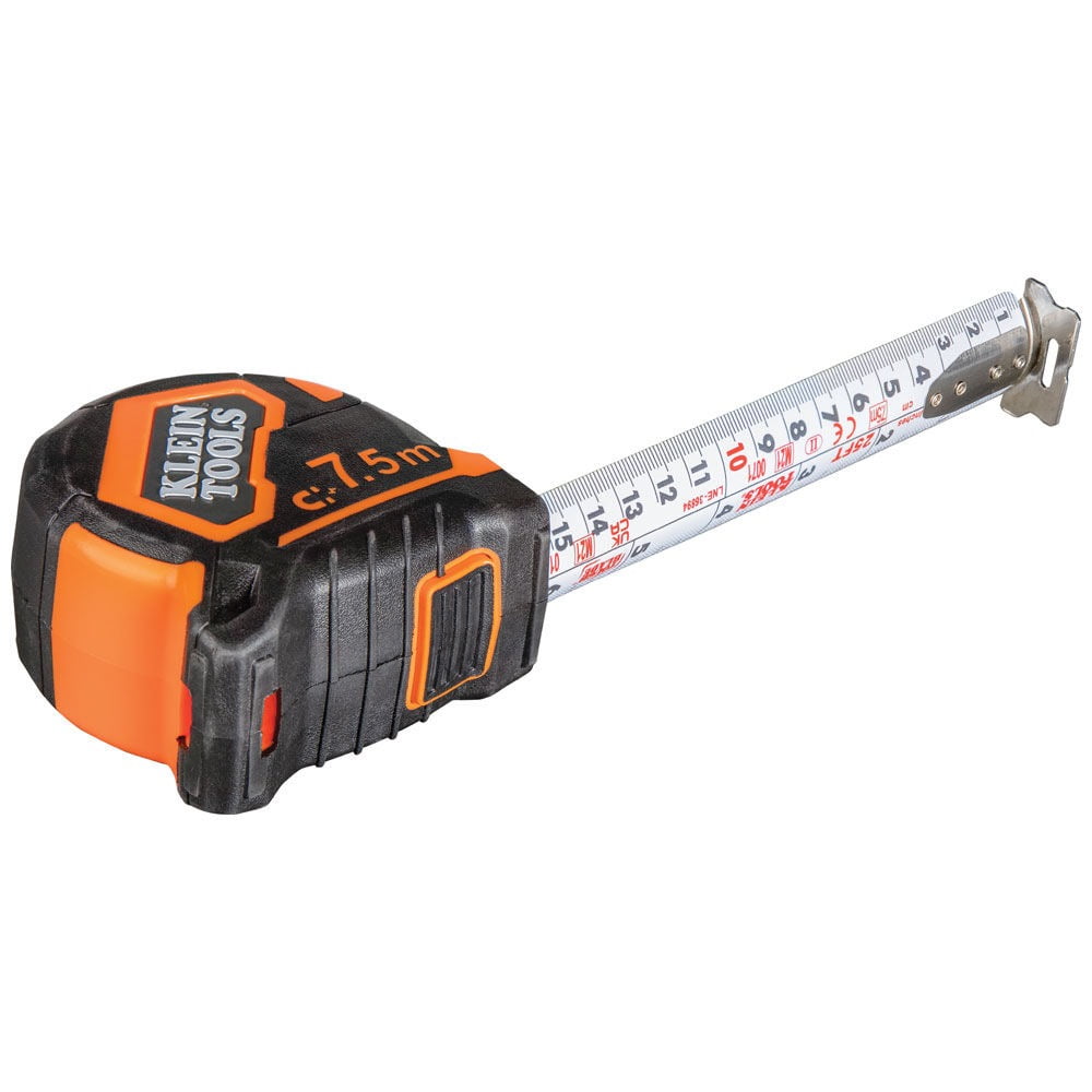 Klein Tools 7.5 M Double Hook Tape Measure